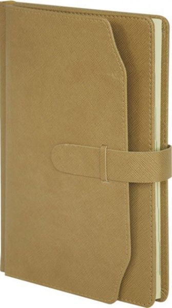 Ежедневник недатированный Credo золотой А5 Buromax