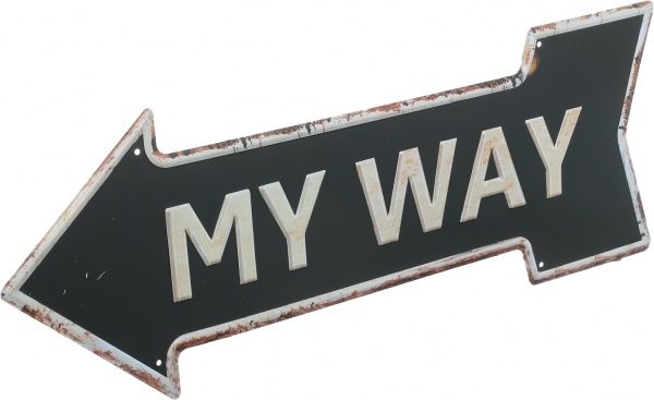 Табличка декоративная Стрелка My way 15x46 см 