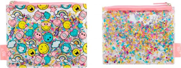 Пенал косметичка з блискітками Smile World YES різнокольоровий