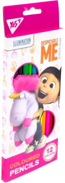 Олівці кольорові Minions Fluffy 12 кольорів YES