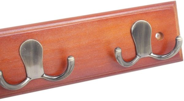 Крючки на планке VI тип 2 бронза/орех