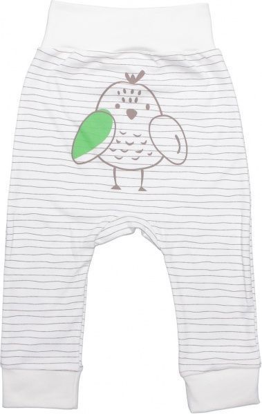 Штани для новонароджених Baby Veres Funy sparrows strip р.68 молочний 