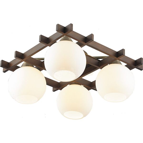 Люстра Altalusse INL-3089С-04 античная бронза/грецкий орех