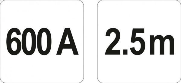Старт-кабель YATO 600 A 2,5 м