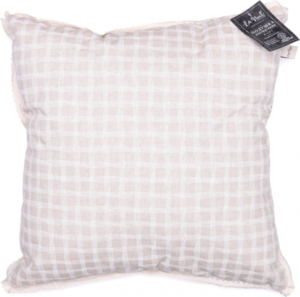 Подушка декоративна Шале Клітинка 45x45 см рожевий в клітинку La Nuit 