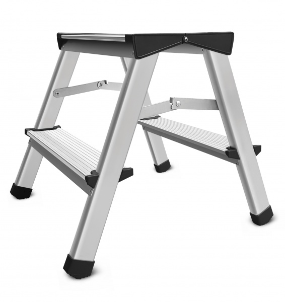 Драбина-стрем’янка Burmaster двостороння 2 сходинки 