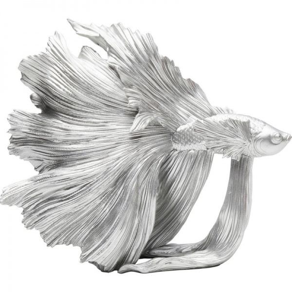 Статуэтка Betta Fish Silver 37x34x14 см KARE Design