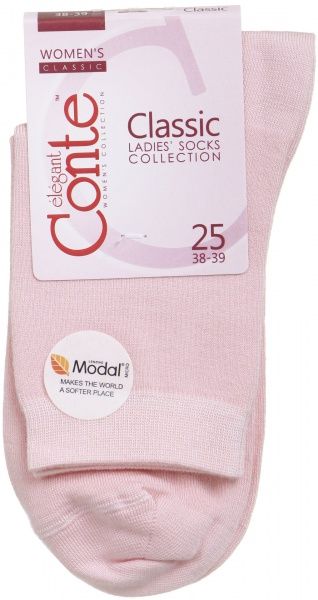 Шкарпетки жіночі Conte 13С-64СП Classic р. 25 світло-рожевий 