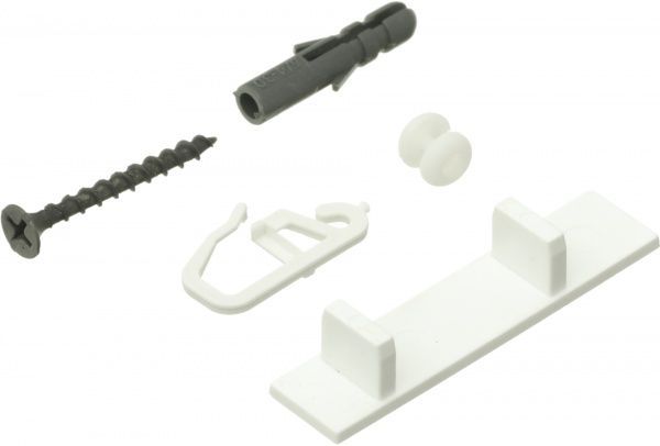 Комплект фурнітури ОМіС до стельового карнизу ОМ2 набірний 180 см білий 