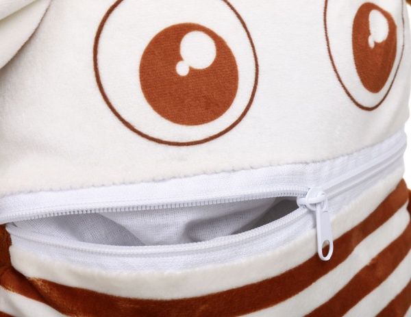 Подушка декоративная Монстрик 3 25x35 см коричневый 