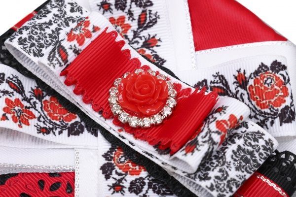 Галстук жабо 4113/5 красный 