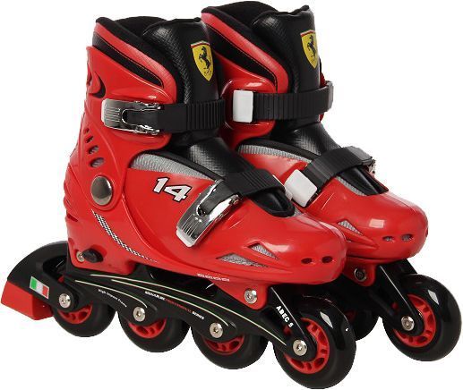 Роликовые коньки Ferrari FK7-BLACK р. 33-36 красный