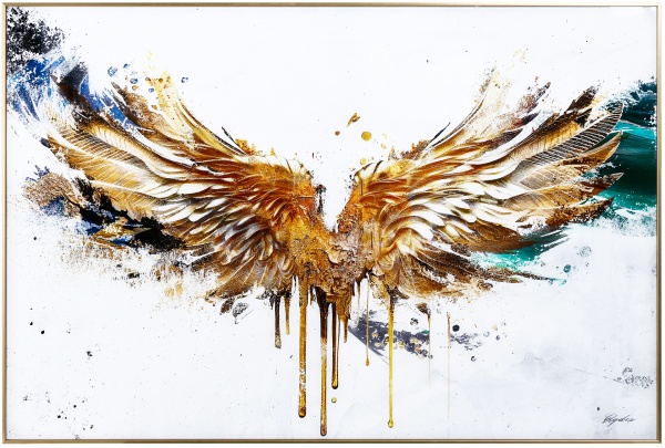 Картина на стекле Gold Wings 80x120 см Styler GL-12652 