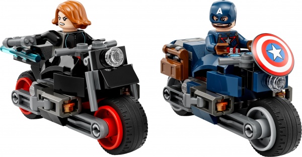 Конструктор LEGO Super Heroes Marvel Мотоциклы Черной Вдовы и Капитана Америка 76260