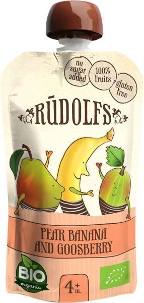 Пюре Rudolfs Смузі груша-банан-агрус 4751017940921 