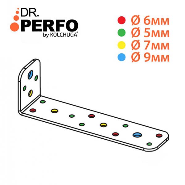 Кутник перфорований Kolchuga асиметричний 160x50x40 мм 3 мм