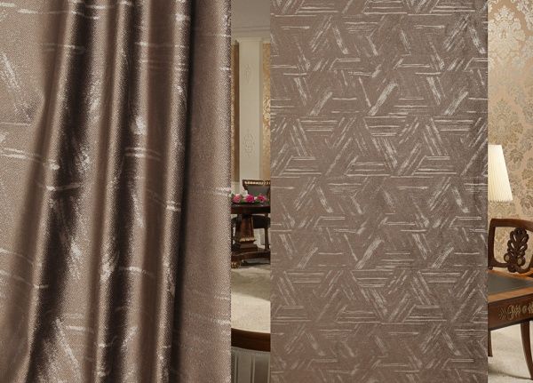 Тканина портьєрна HH TJ254-4/280 PVPech сепія 