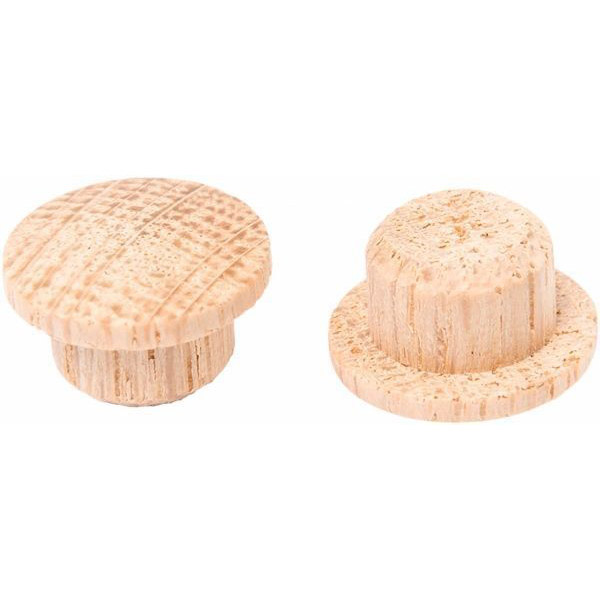 Заглушка деревянная d15 мм для отверстия d10 мм дуб 6 шт