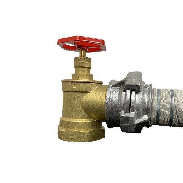 Пожарный кран угловой 90° Пожсоюз Ду 50 (вн.-нар.)