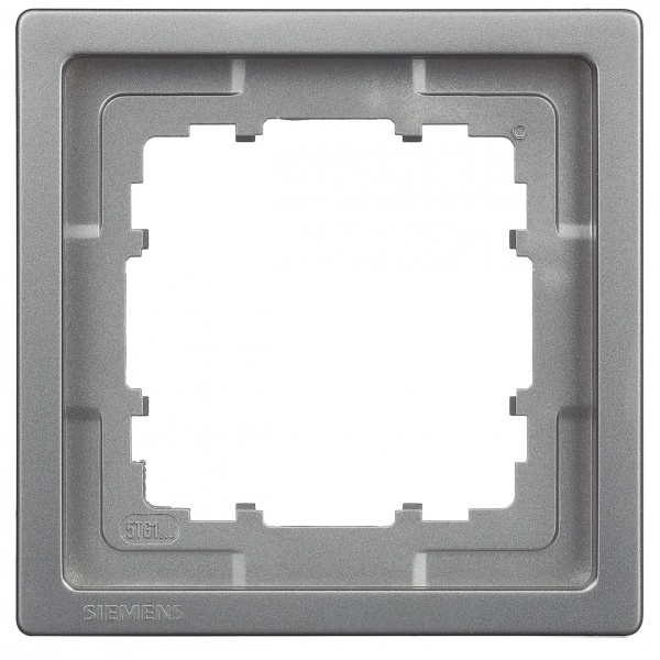 Рамка одномісна Siemens Style платина металік 5TG13211