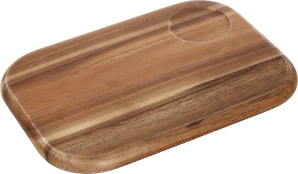 Доска сервировочная с соусником Chefline 35х25 см 