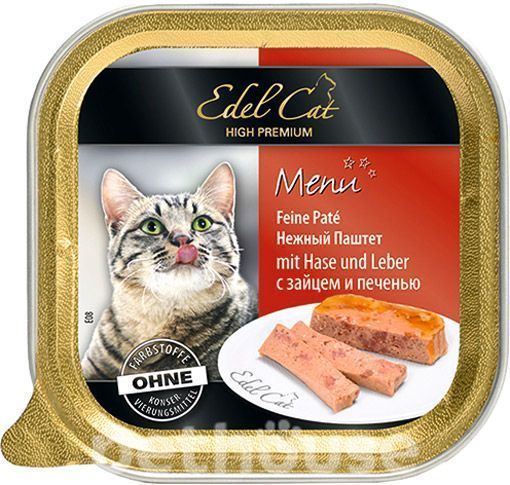 Корм Edel Cat з зайцем та печінкою 100 г