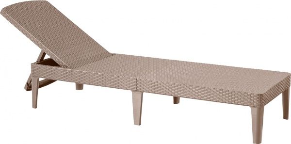 Шезлонг складаний Curver Jaipur капучино 58,2x187,5 см 