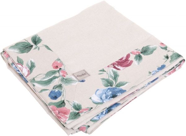 Скатерть Шарлотта с кантом розы 136x136 см бежевый La Nuit 