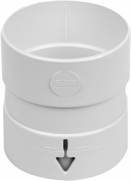 Муфта трубы RoofOK 85 мм белый 