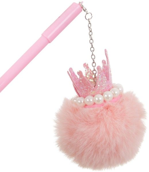 Ручка гелева рожева Корона 