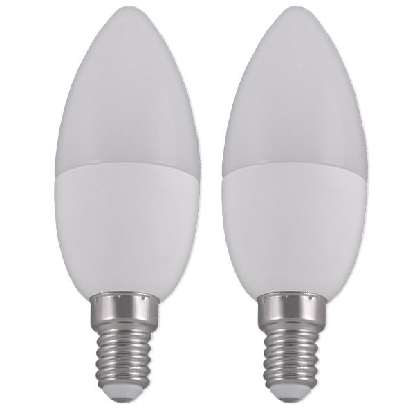 Лампа LED Estares C37 Е14 6 Вт 4200К 2 шт