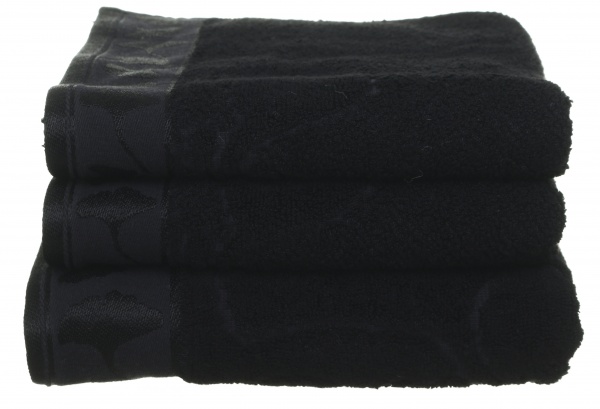 Полотенце махровое Ginko 70x140 см черный Texpol 
