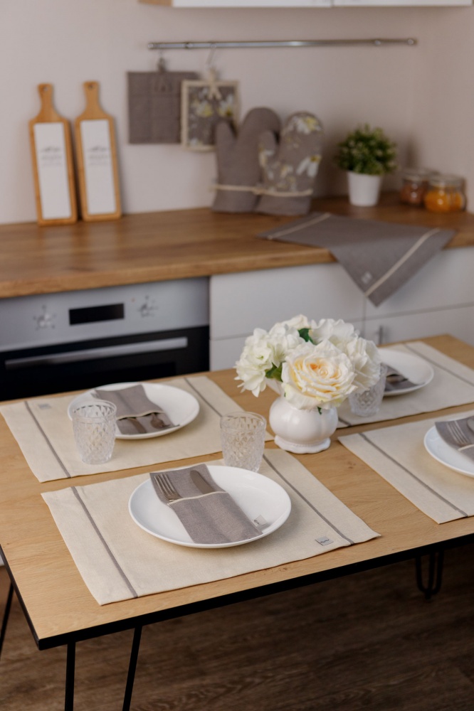 Серветка La Nuit - сет з кантом 35x45 см ваніль