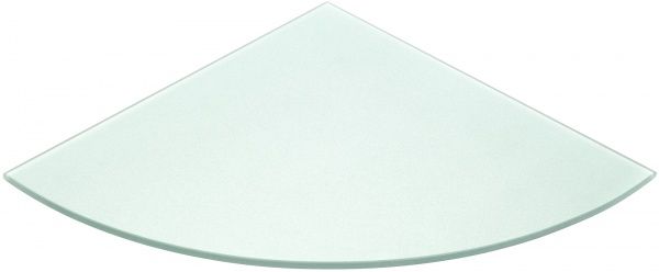 Полиця скляна 350x350x8 мм зелений металік 