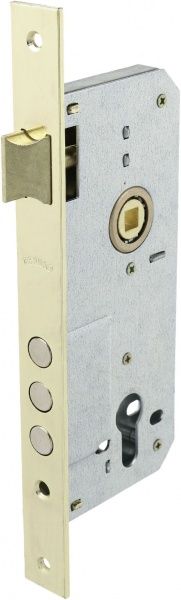 Замок врізний з ручками Bravo PZ 85 мм золотий