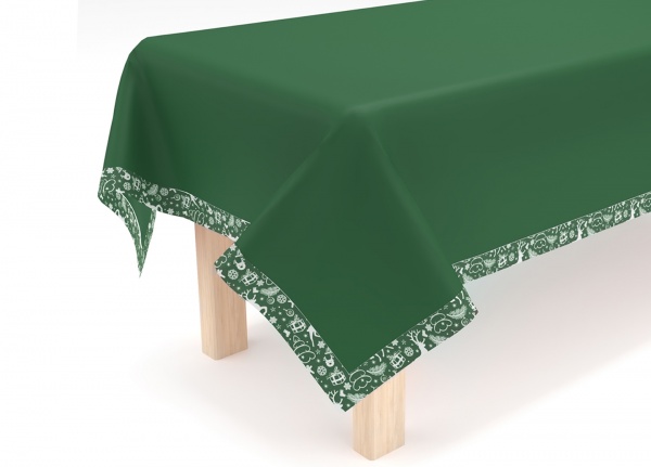 Скатерть 140x220 см зеленый Homeline 