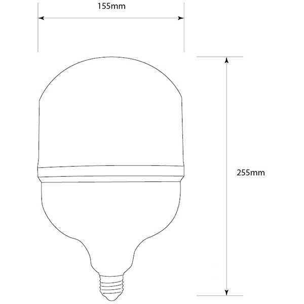 Лампа світлодіодна Светкомплект 55 Вт T160 матова E27 220 В 6000 К 