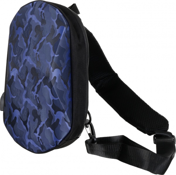 Сумка через плече Панцир синій камуфляж
