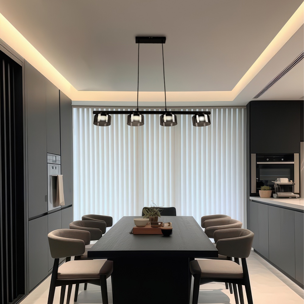 Люстра потолочная ARDERO ML493-4 под лампу 4xGX53 черный 80981