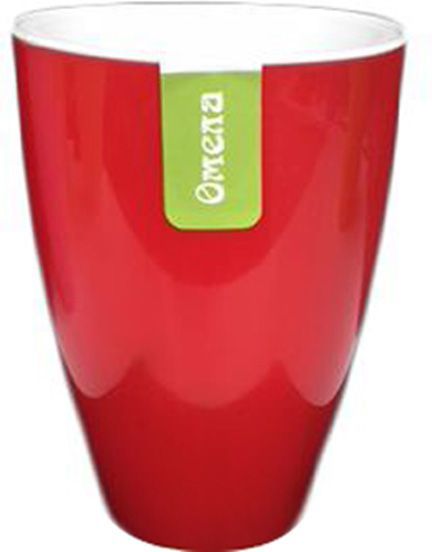 Горщик пластиковий Омела Омела Самозволожуючий 2,3 літра круглий 2,3л червоний 