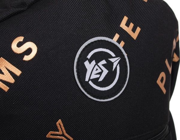 Рюкзак молодежный YES Private T-101 черный/золото (558407)