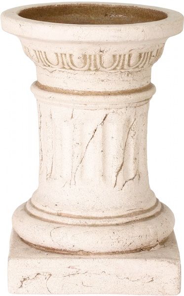 Кашпо шамотное Колонна низкая 40 круглый 14,1л кремовый 