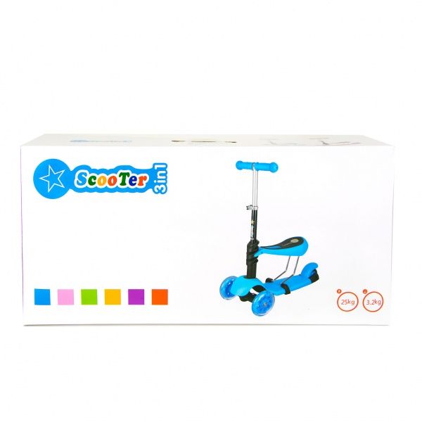 Самокат Shantou 3-х колесний, 2 в 1 SC17046, 4 види в асортименті 