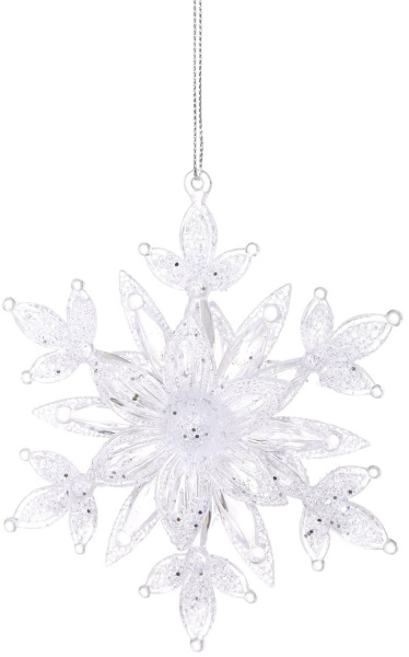 Підвіска декорована P.&C. Creative Сніжинка кришталева 13 см в асортименті F21540223/224