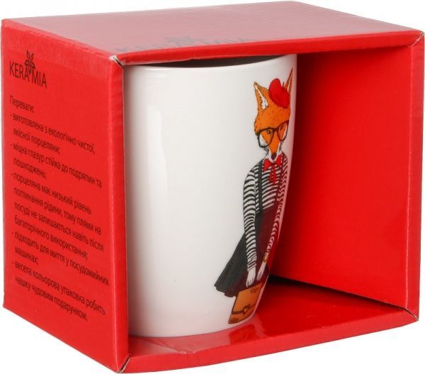 Чашка Модні звірі Міс Лисиця 360 мл 21-272-070 Keramia