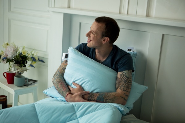 Подушка хлопковая 1292 Valentino Hand Made мягкая 50х70 см (2200001538078) MirSon 50x70 голубой