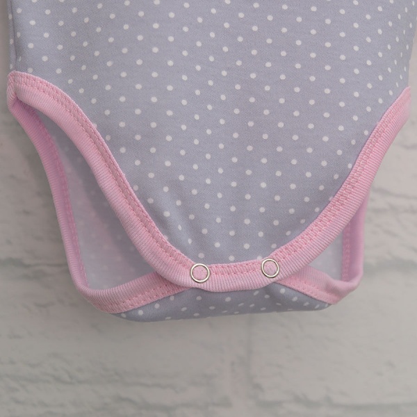 Боди детское для девочки Blanka Зайчик р.80 серый 110157 