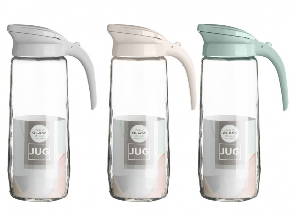 Глечик з кришкою 1,5 л в асортименті Florina