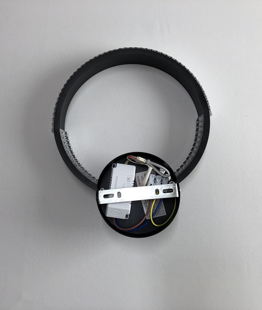 Бра Luminaria 1x17 Вт без цоколя чорний AKRILIKA ROUND 17W 1R BLACK