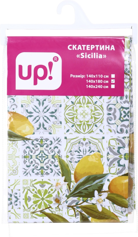Скатерть Sicilia 140x180 см разноцветный UP! (Underprice)